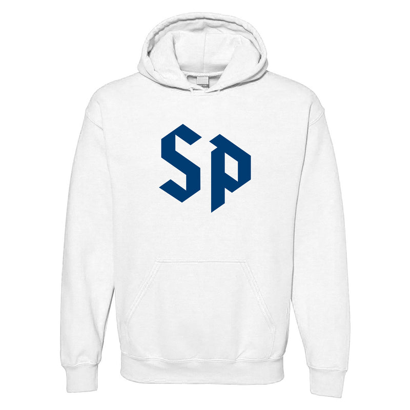 Saint Peter's University Peacocks Primary Logo Hoodie - White