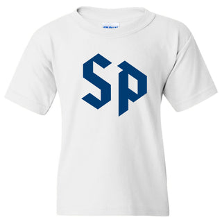 Saint Peter's University Peacocks Primary Logo Youth T-Shirt - White