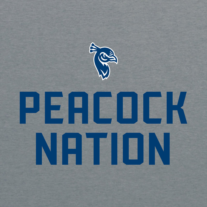 St Peter's University Peacocks Peacock Nation T-Shirt - Graphite Heather