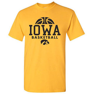 University of Iowa Hawkeyes Basketball Hype Short Sleeve T Shirt - Gold