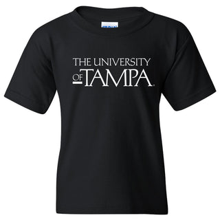 University of Tampa Spartans Basic Block Youth T-Shirt - Black