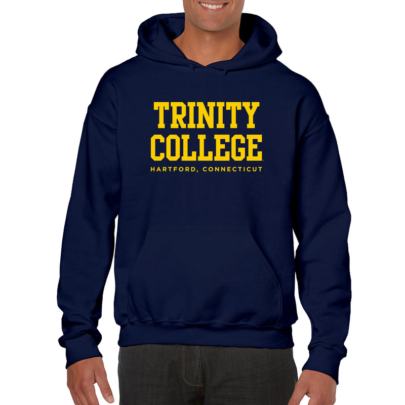 Trinity College Bantams Basic Block Heavy Blend Hoodie - Navy