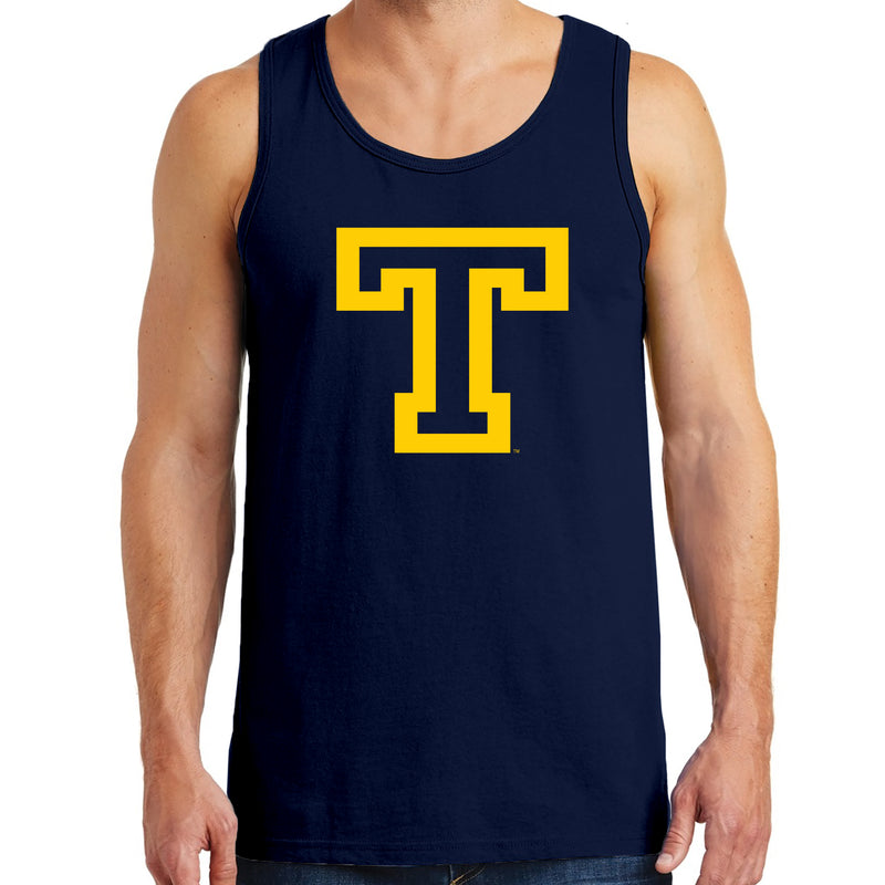 Trinity College Bantams Primary Logo Heavy Cotton Tank Top - Navy