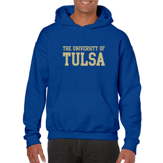 University of Tulsa Golden Hurricanes Basic Block Cotton Hoodie - Royal