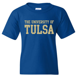 University of Tulsa Golden Hurricanes Basic Block Cotton Youth T-Shirt - Royal