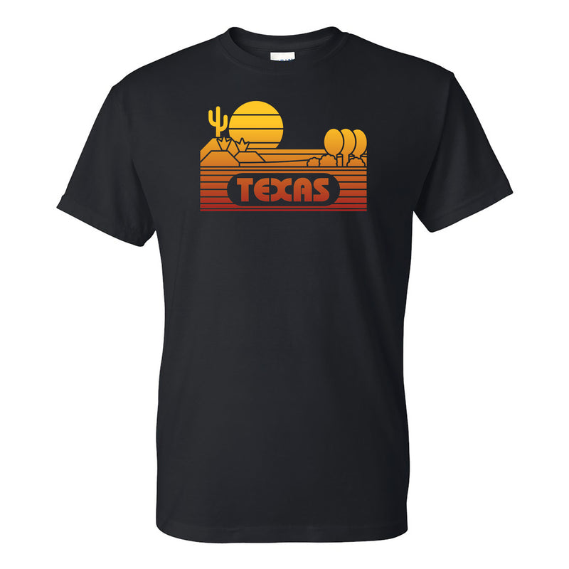 Texas Groovy Sunset T-Shirt - Black