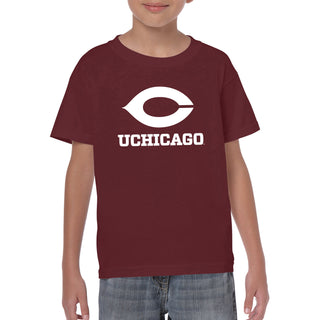 UChicago Primary Logo Youth T-Shirt - Maroon