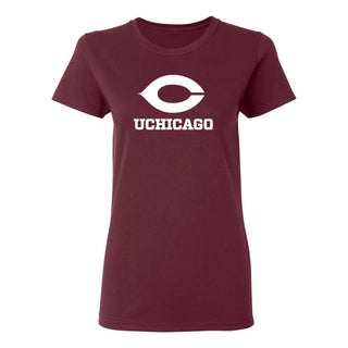 UChicago Primary Logo Women's T-Shirt - Maroon