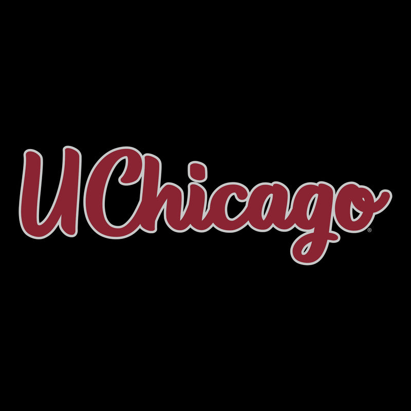 University of Chicago Maroons Basic Script Heavy Blend Hoodie - Black