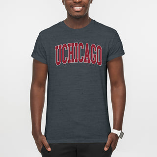 UChicago Maroons Mega Arch T-Shirt - Dark Heather