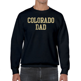 University of Colorado Buffaloes Basic Block Dad Crewneck Sweatshirt - Black