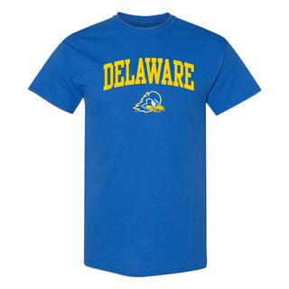 Delaware Blue Hens Arch Logo T Shirt - Royal