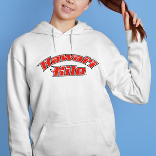 Hawaii Hilo Vulcans Arch Logo Hoodie - White