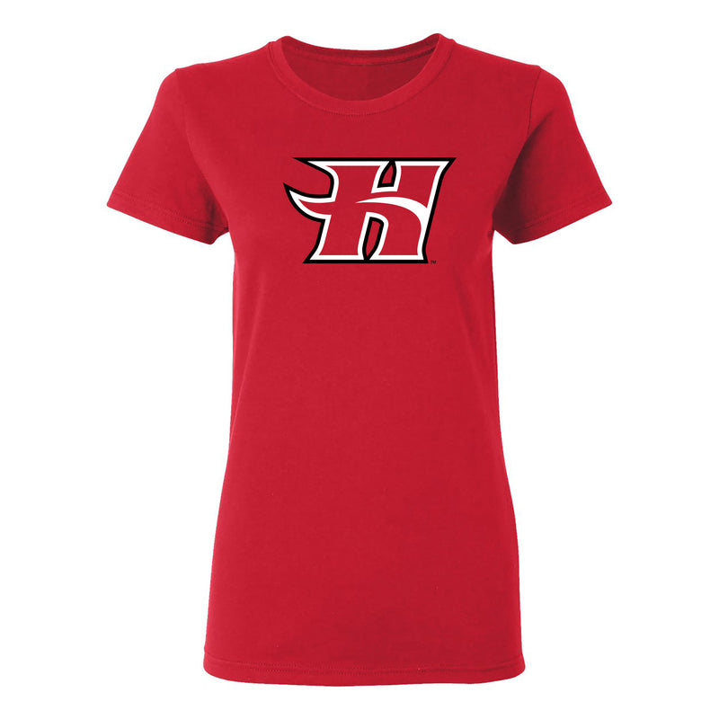 Hawaii Hilo Vulcans Primary Logo Women's T Shirt - Red
