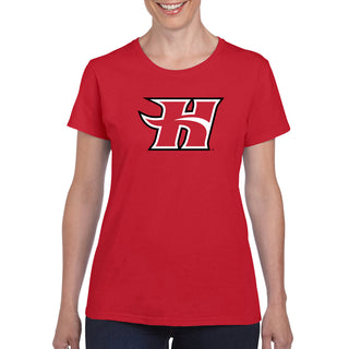 Hawaii Hilo Vulcans Primary Logo Women's T Shirt - Red