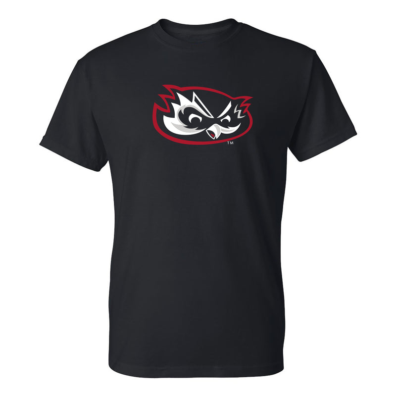 Hawaii West Oahu Pueo Primary Logo T Shirt - Black