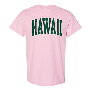 Hawaii Rainbow Warriors Mega Arch T-Shirt - Light Pink