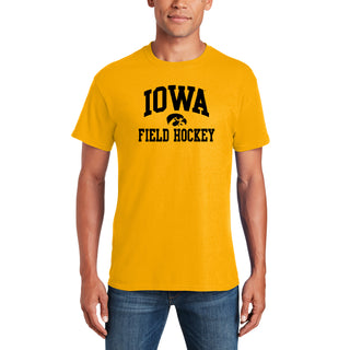 University of Iowa Hawkeyes Arch Logo Field Hockey Short Sleeve T Shirt - Gold