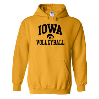 University of Iowa Hawkeyes Arch Logo Volleyball Hoodie - Gold