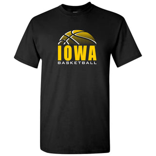 University of Iowa Hawkeyes Basketball Shadow Short Sleeve T Shirt - Black