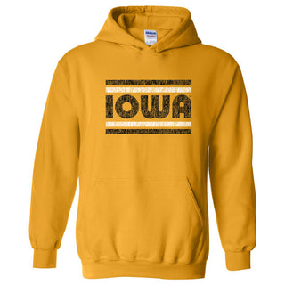 Iowa Hawkeyes Retro Underline Hoodie - Gold