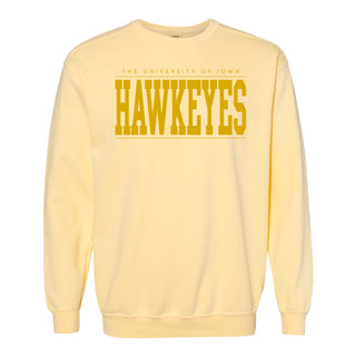 Iowa Monotone Bold CC Crewneck - Butter