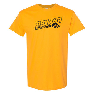 Iowa Warrior Slant T-Shirt - Gold