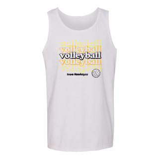 Iowa Hawkeyes Volleyball Repeat Tank Top - White