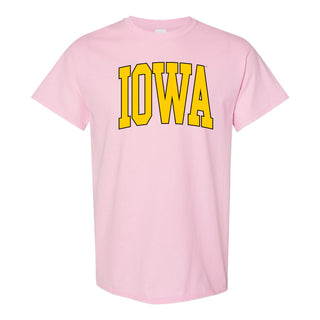 The University of Iowa Hawkeyes Mega Arch T-Shirt - Light Pink