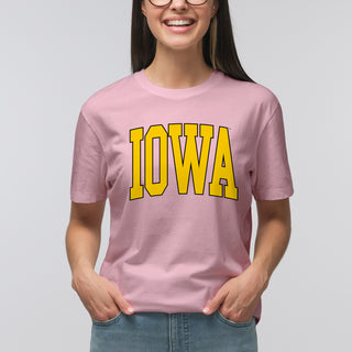 The University of Iowa Hawkeyes Mega Arch T-Shirt - Light Pink