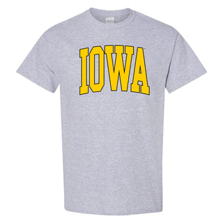 The University of Iowa Hawkeyes Mega Arch T-Shirt - Sport Grey