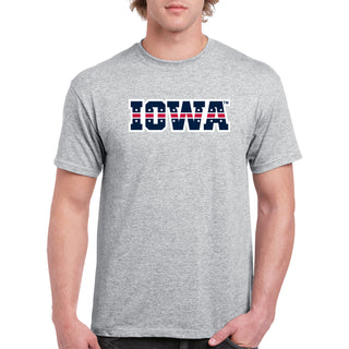 Iowa Hawkeyes Patriotic Wordmark T Shirt