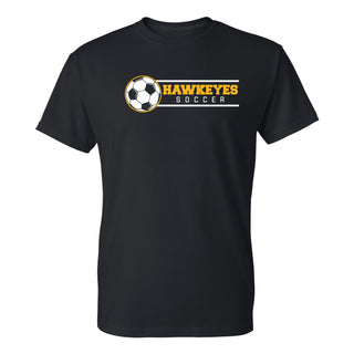 Iowa Hawkeyes Soccer Spotlight T Shirt - Black