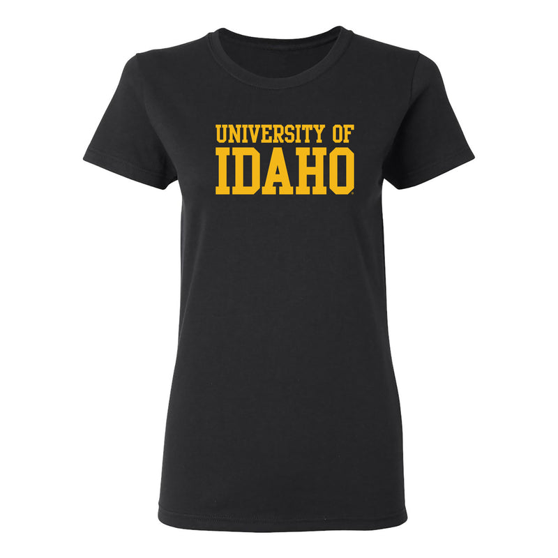 Idaho Vandals Basic Block Women's T Shirt - Black