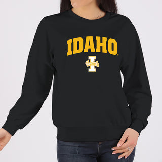 Idaho Vandals Arch Logo Crewneck Sweatshirt - Black