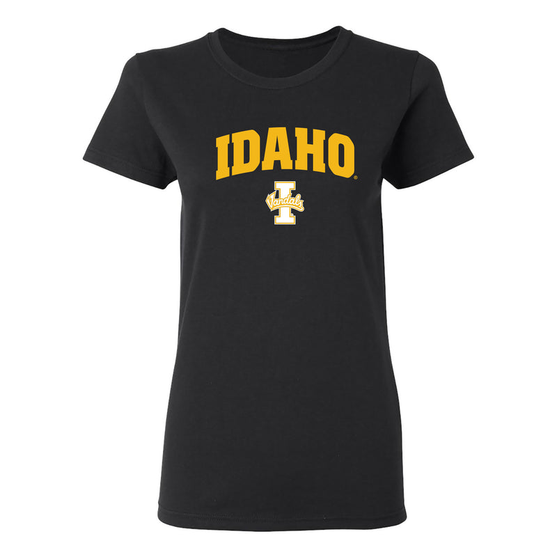 Idaho Vandals Arch Logo Womens T Shirt - Black