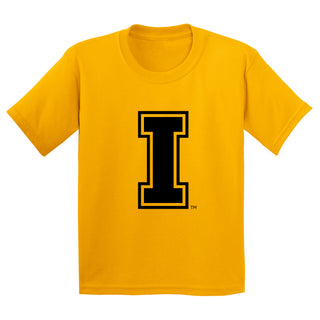 Idaho Vandals Primary Logo Youth T Shirt - Gold