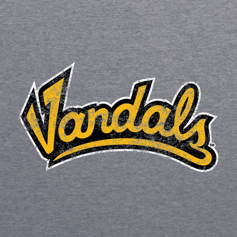 Idaho Vandals Script Logo Triblend T Shirt - Premium Heather