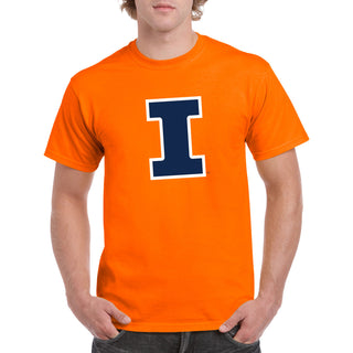 University of Illinois Fighting Illini Primary Logo Cotton T-Shirt - Orange