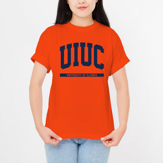 Illinois Fighting Illini Initial Arch T-Shirt - Orange