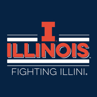 Illinois Fighting Illini Double Bar Logo Hoodie - Navy