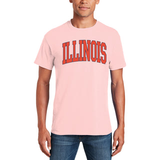 University of Illinois Fighting Illini Mega Arch T-Shirt - Light Pink