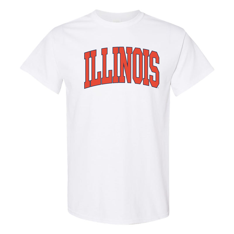 University of Illinois Fighting Illini Mega Arch T-Shirt - White