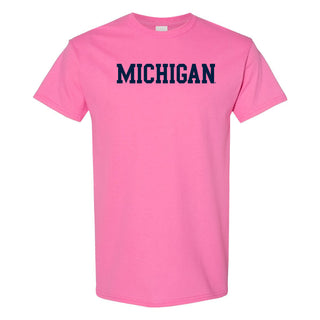 University of Michigan Wolverines Basic Block T-Shirt - Azalea