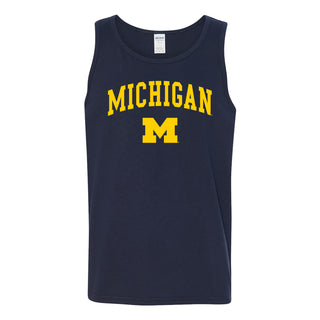 University of Michigan Wolverines Arch Logo Tank Top - Navy