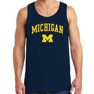 University of Michigan Wolverines Arch Logo Tank Top - Navy