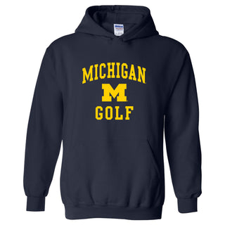 University of Michigan Wolverines Arch Logo Golf Hoodie - Navy