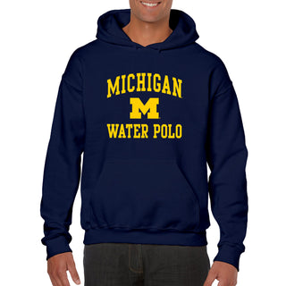 University of Michigan Wolverines Arch Logo Water Polo Hoodie - Navy