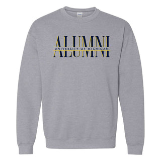 Michigan Classic Alumni Crewneck - Sport Grey