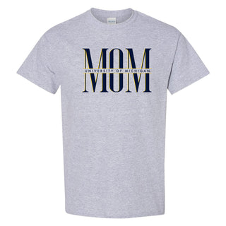 Michigan Classic Mom T-Shirt - Sport Grey